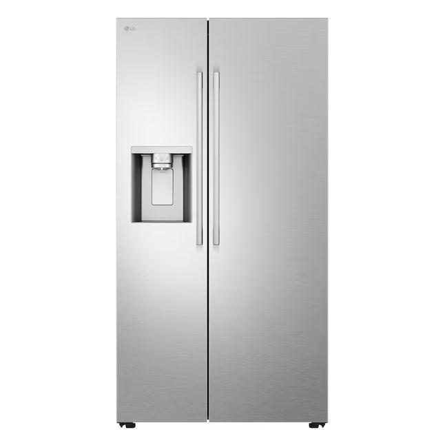 LG 27 cu. ft. Smart Side-by-Side Refrigerator with Smooth Touch Ice & Water Dispenser LL27T3530S - Scratch & Dent (Minor)