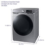 Samsung 7.5 cu. ft. Front Load Electric Dryer with Steam - 3SD633 - DVE45B6300P - Scratch & Dent (Minor)