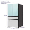 Samsung Bespoke 29 cu ft. 4-Door Standard Depth French Door Smart Refrigerator with Beverage Center Auto Fill Pitcher and Dual Ice Maker with Ice Bites™ in White Glass 3SD656 - RF29BB86004MAA - Open Box