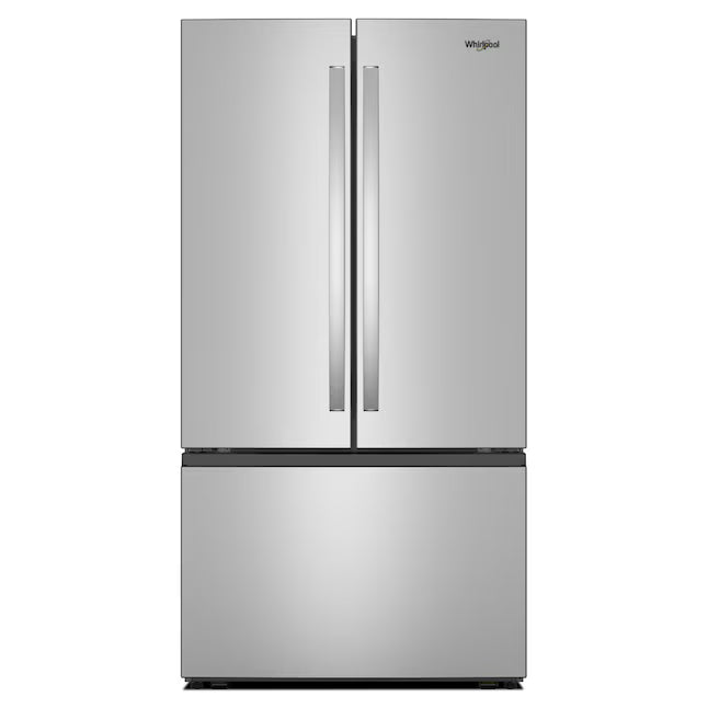 Whirlpool French Door 31 Cu. Ft. Refrigerator with Total Coverage Cooling in Fingerprint Resistant Stainless Steel WRFF3136SZ - Scratch & Dent (Moderate)