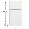 Frigidaire 18.3-cu ft Garage Ready Top-Freezer Refrigerator in White 3SD660  - FRTD1830AW - Scratch & Dent (Minor)