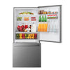 Pictures of Hisense Counter Depth Bottom Freezer 17.2 Cu. Ft. Refrigerator with LED Lighting and Super Cool and Super Freeze in Fingerprint Stainless Steel HRB171N6ASE - 3SD665 - Scratch and Dent (Minor) - Neu Appliance Outlet - Discount Appliance Outlet in Austin, Tx
