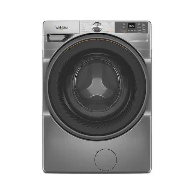Whirlpool 4.5 cu. ft. Smart Front Load ENERGY STAR® Washer with FreshFlow™ Vent System WFW5720RR - Scratch & Dent (Minor) and Whirlpool 7.4 cu. ft. 240-Volt Stackable Electric Vented Dryer with Steam Refresh WED90HEFC - Certified Refurbished