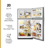 Pictures of Whirlpool 33" Wide 20.5 cu. ft. Top Freezer Refrigerator with Flexi-Slide Bin in Fingerprint-Resistant Stainless Steel 3SD672 - WRT311FZDZ - Scratch & Dent (Moderate) - Neu Appliance Outlet - Discount Appliance Outlet in Austin, Tx