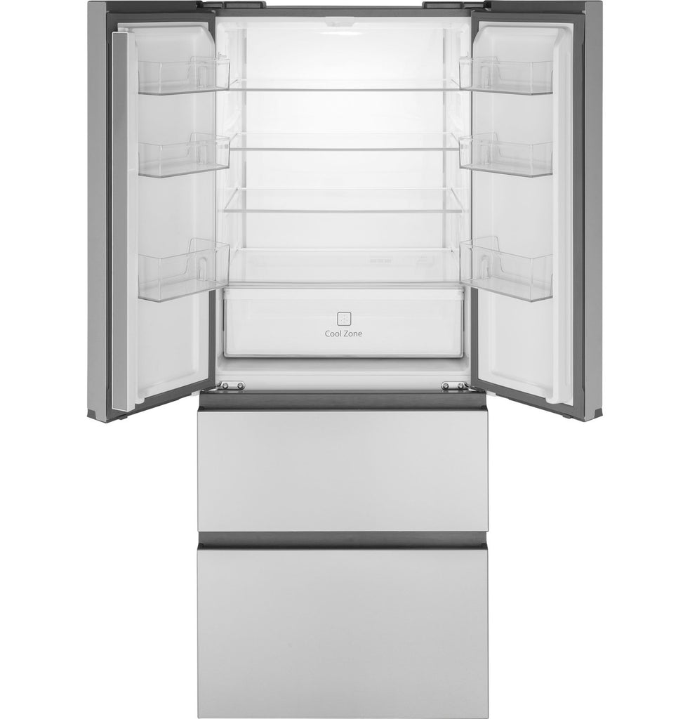 Pictures of Haier Fingerprint Resistant Stainless Steel 14.5 cu. ft. Counter Depth French Door Refrigerator with Quick Cool QJS15HYRFS - Open Box - Neu Appliance Outlet - Discount Appliance Outlet in Austin, Tx
