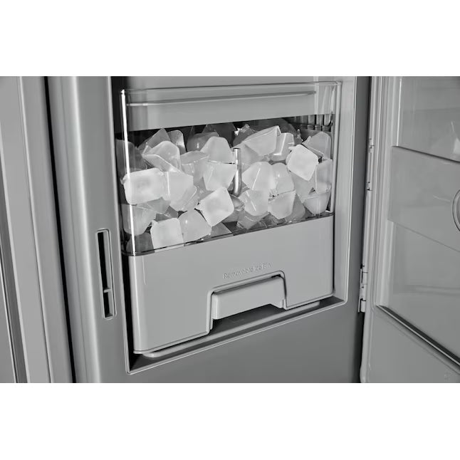 KitchenAid 30 cu. ft. French Door Refrigerator with Exterior Water and Ice in Juniper KRFF436SJP - Scratch & Dent (Minor)