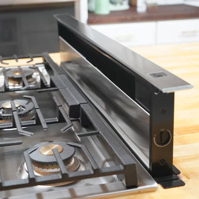 GE Universal 36" Telescopic Downdraft System in Black UVD6361DPBB - Open Box