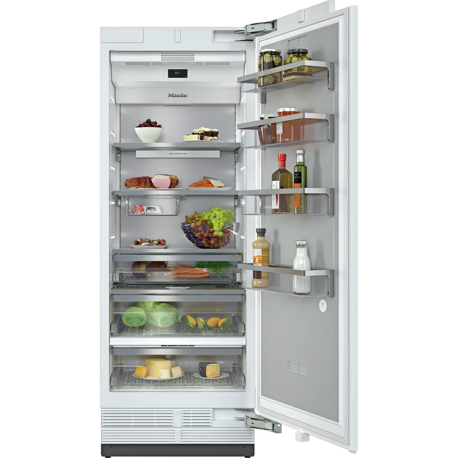 Miele 30 Inch Built-In Smart Refrigerator Column with 16.8 cu ft Capacity, WifiConnect, DynaCool, Push2open, MasterFresh, BrilliantLight, and MasterSensor Controls K2802VI - New in Box