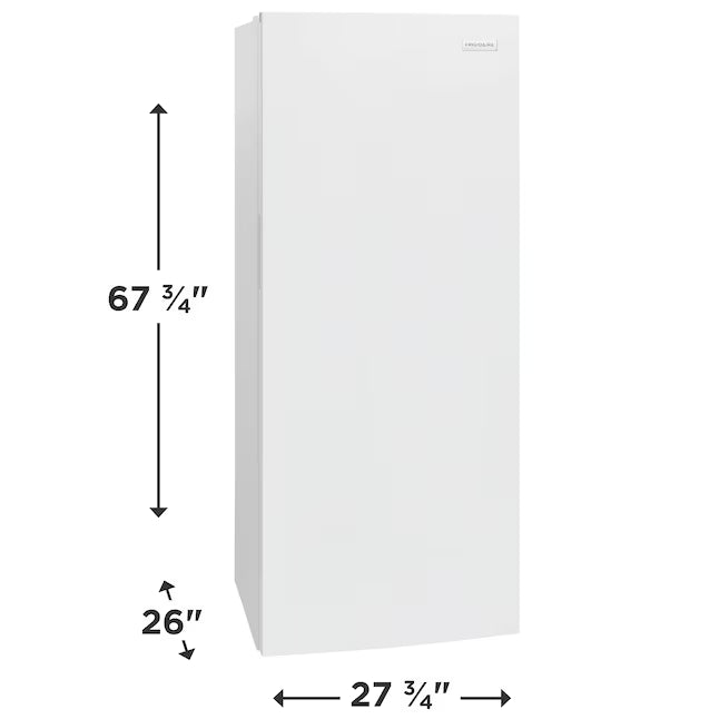 Frigidaire 13 cu. ft. Garage Ready Convertible Frost Free Upright Freezer in White FFUE1326AW - Scratch & Dent (Moderate)