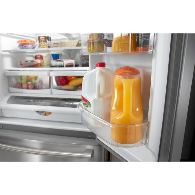 Maytag 25 cu. ft. French Door Refrigerator in Fingerprint Resistant Stainless Steel, Energy Star Certified MRFF4236RZ - Certified Refurbished