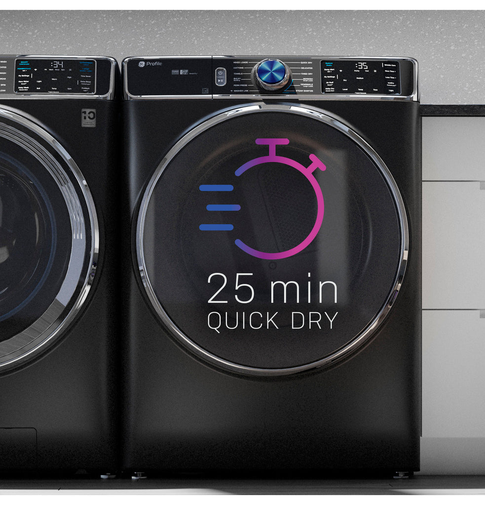 Pictures of GE Profile™ 7.8 cu. ft. Capacity Front Load Smart Electric Steam Dryer and Sanitize Cycle with Built-in WiFi PFD87ESPVRS - Scratch & Dent (Minor) - Neu Appliance Outlet - Discount Appliance Outlet in Austin, Tx