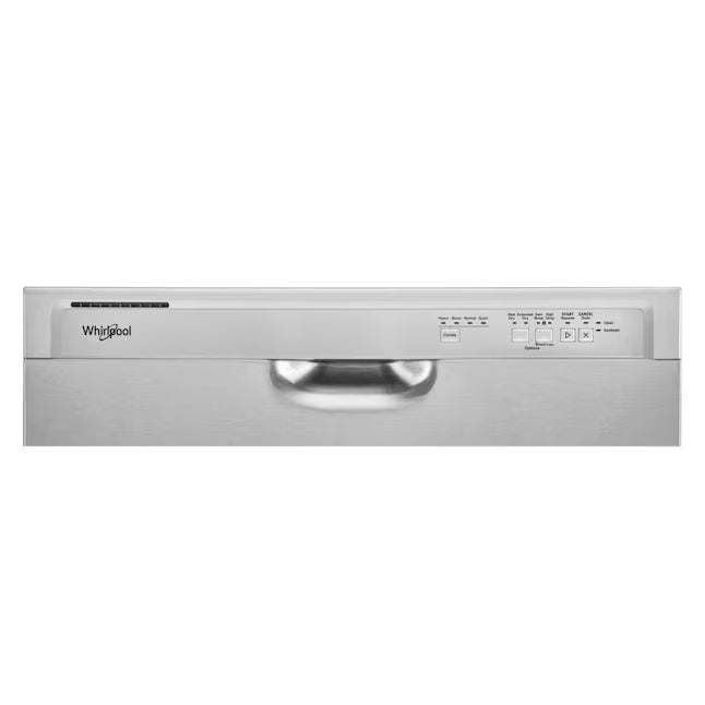 Whirlpool Front Control Built-In Dishwasher with Boost Cycle and 57 dBA in Stainless Steel 22137SD377 - WDF341PAPM - Scratch & Dent (Minor)