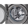 Pictures of LG Graphite Steel Front Load WashTower Single Unit with Center Controls 4.5 Cu. Ft. Washer and 7.4 Cu. Ft. Dryer 3SD886 - WKE100HVA - Open Box - Neu Appliance Outlet - Discount Appliance Outlet in Austin, Tx