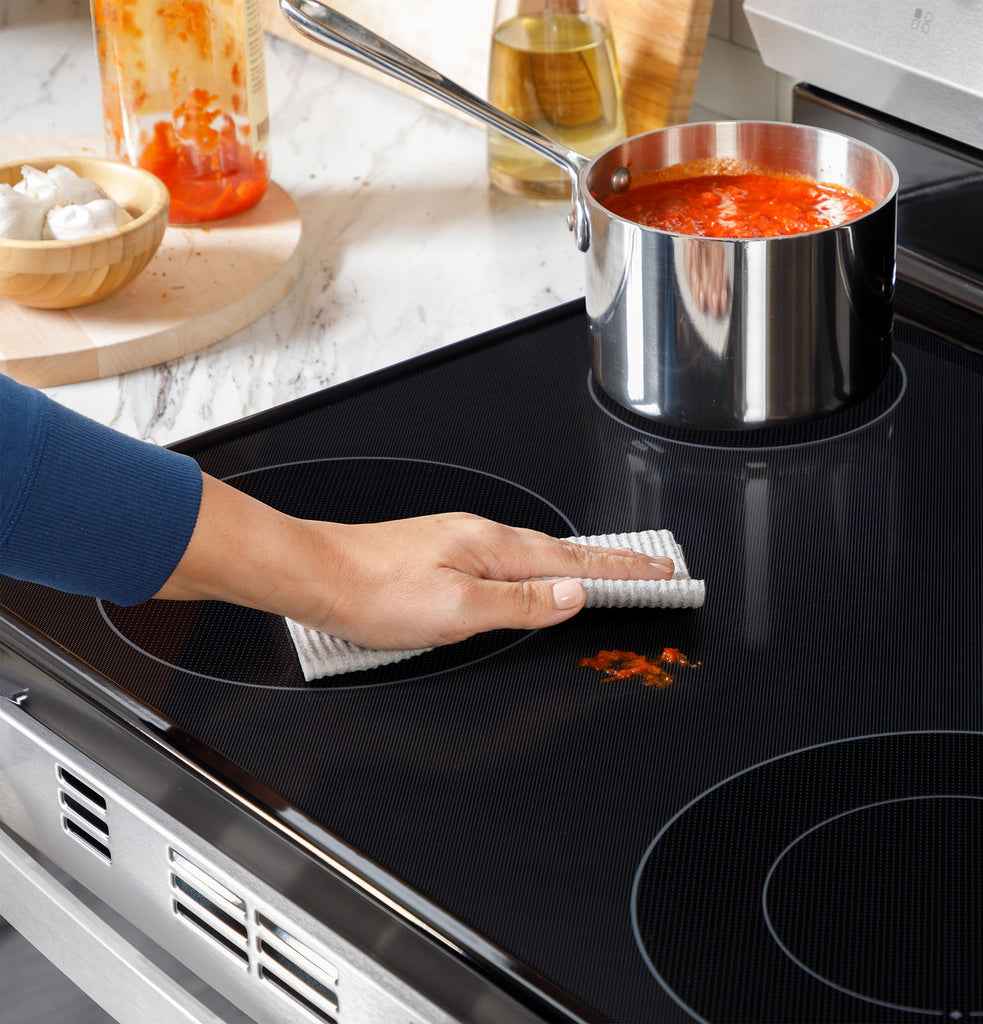 Pictures of GE® ENERGY STAR® 30" Free-Standing Electric Range GE9888 - GRF400SVBB - New In Box - Neu Appliance Outlet - Discount Appliance Outlet in Austin, Tx
