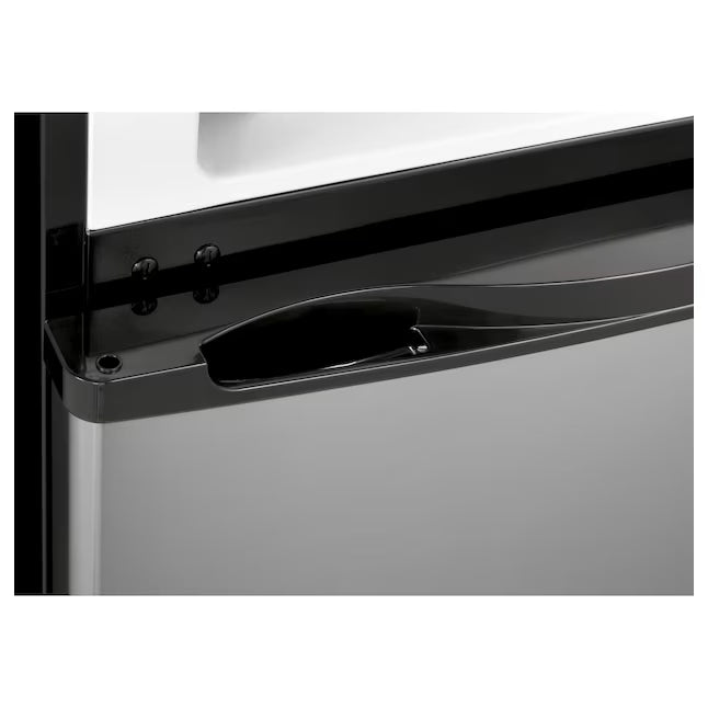 Haier 9.8 cu. ft. Top Freezer Refrigerator in Stainless Steel HA10TG21SS - Scratch & Dent (Minor)