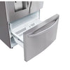 Pictures of LG 28 cu. ft. 3 Door French Door, Ice and Water with Single Ice Maker in Printproof Stainless Steel 4SD138 - LRFS28XBS - Scratch & Dent (Minor) - Neu Appliance Outlet - Discount Appliance Outlet in Austin, Tx