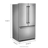 Pictures of Maytag 25.2-cu ft French Door Refrigerator with Ice Maker in Fingerprint Resistant Stainless Steel 251312SD1042 - MFF2558FEZ - Scratch & Dent (Moderate) - Neu Appliance Outlet - Discount Appliance Outlet in Austin, Tx