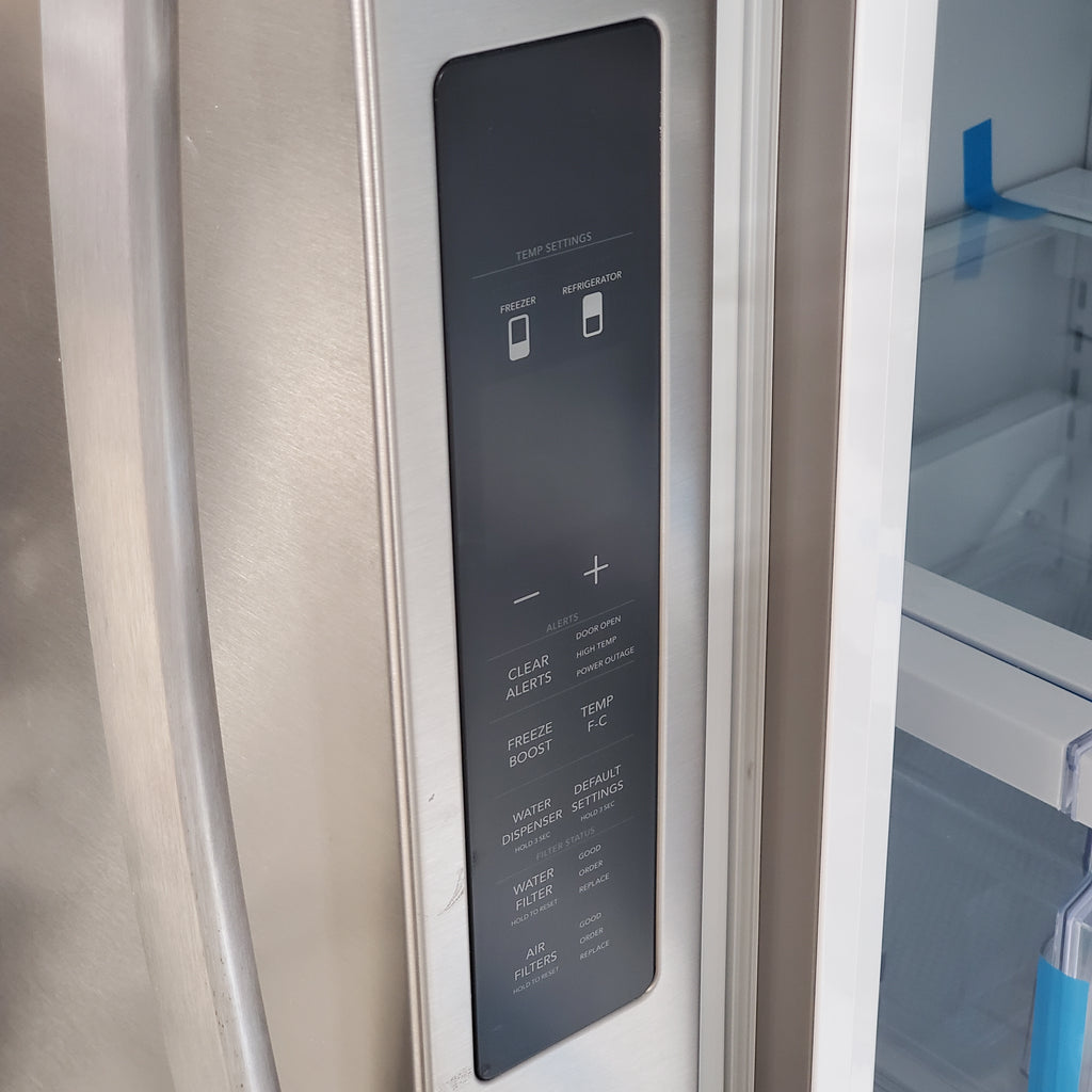 Pictures of Frigidaire 29 Cu. Ft. Standard-Depth French Door Refrigerator in Stainless Steel 3SD1067 - FRFN2813AF - Scratch & Dent (Moderate) - Neu Appliance Outlet - Discount Appliance Outlet in Austin, Tx