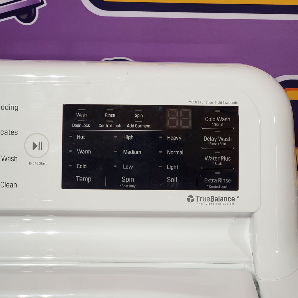 Pictures of LG 4.5 cu. ft. Top Load Washer with Impeller WT7100CW - Certified Refurbished and LG 7.3 cu. ft. Ultra Large Capacity Electric Dryer with EasyLoad™ Door 16084 - DLE7400WE - Certified Refurbished - Neu Appliance Outlet - Discount Appliance Outlet in Austin, Tx