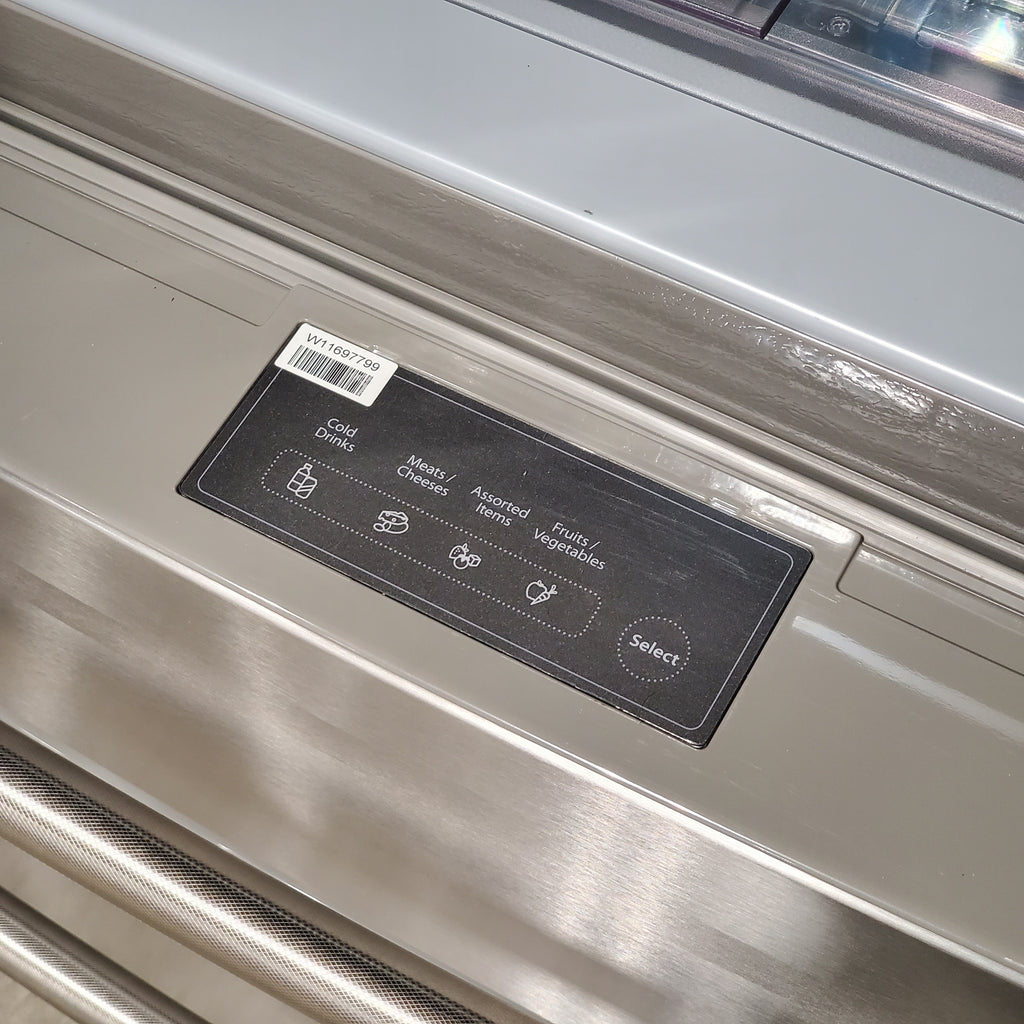 Pictures of KitchenAid PrintShield Stainless 26.2 Cu. Ft. Multi-Door French Door Refrigerator with Platinum Interior and FreshChill™ Full-Width Refrigerated Drawer 3SD859 - KRMF536RPS - Scratch & Dent (Minor) - Neu Appliance Outlet - Discount Appliance Outlet in Austin, Tx