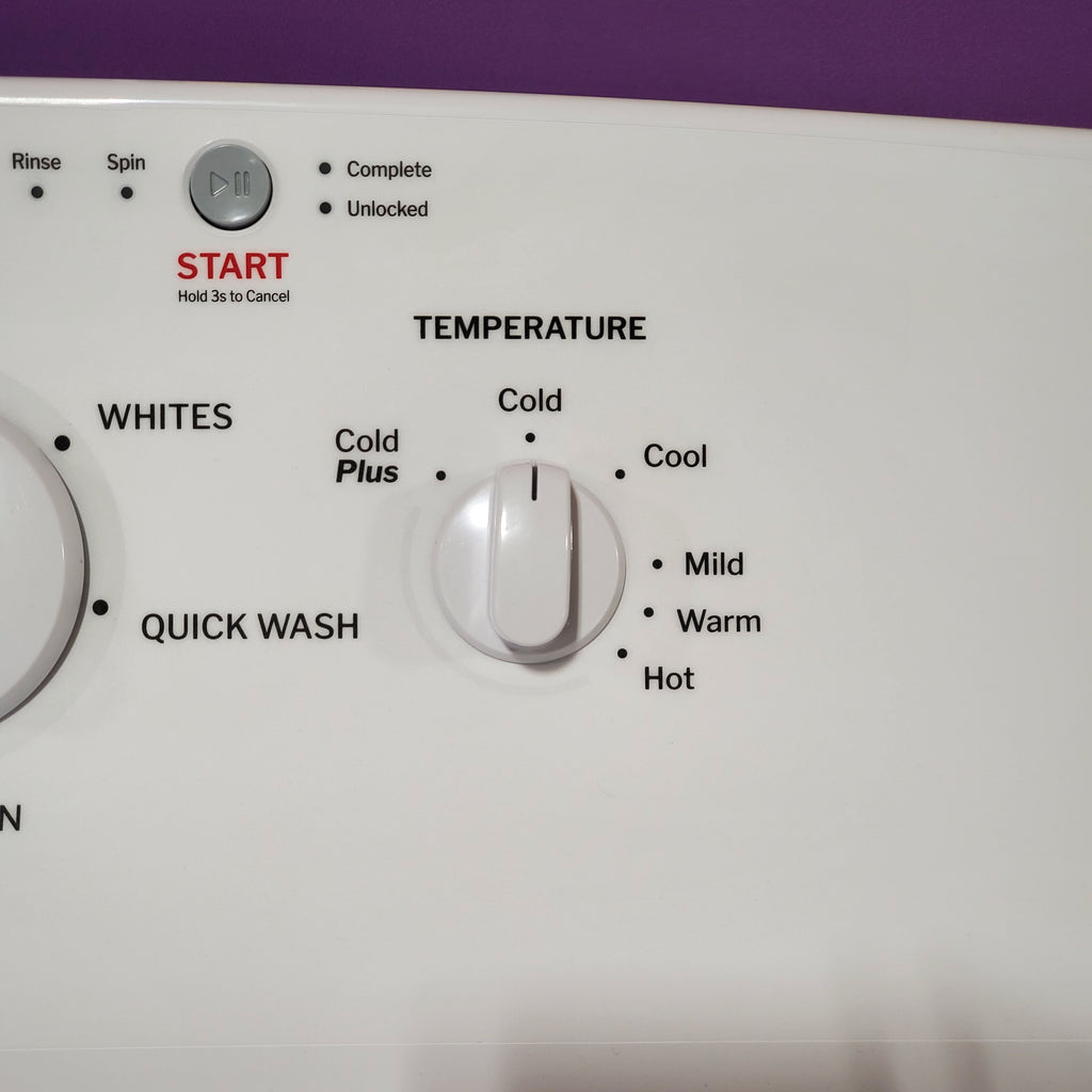 Pictures of Hotpoint® 4.0 cu. ft. Capacity Washer with Cold Plus and Water Level Control HTW265ASWWW - Scratch & Dent (Moderate) and Hotpoint® 6.2 cu. ft. vented Electric Dryer with Auto Dry 16102 - HTX26EASWWW - Scratch & Dent (Moderate) - Neu Appliance Outlet - Discount Appliance Outlet in Austin, Tx