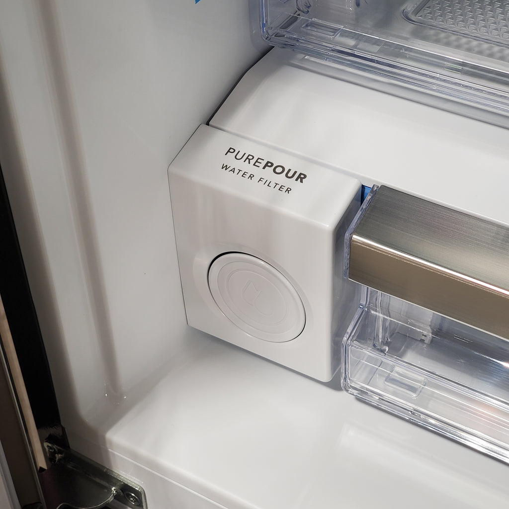 Pictures of Frigidaire Gallery 20 Cu. Ft. 30" Wide Standard-Depth French Door Refrigerator in Stainless Steel 20SD84 - GRFN2023AF - Scratch & Dent (Minor) - Neu Appliance Outlet - Discount Appliance Outlet in Austin, Tx