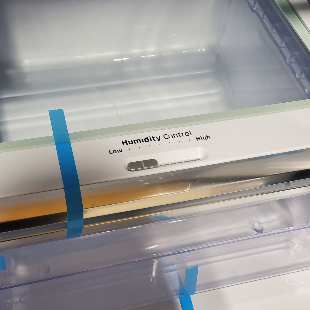 Pictures of Samsung 23 cu. ft. Counter Depth 4-Door Flex™ Refrigerator with FlexZone™ in Black Stainless Steel 05CR63 - RF23J9011SG - Scratch & Dent (Minor) - Neu Appliance Outlet - Discount Appliance Outlet in Austin, Tx