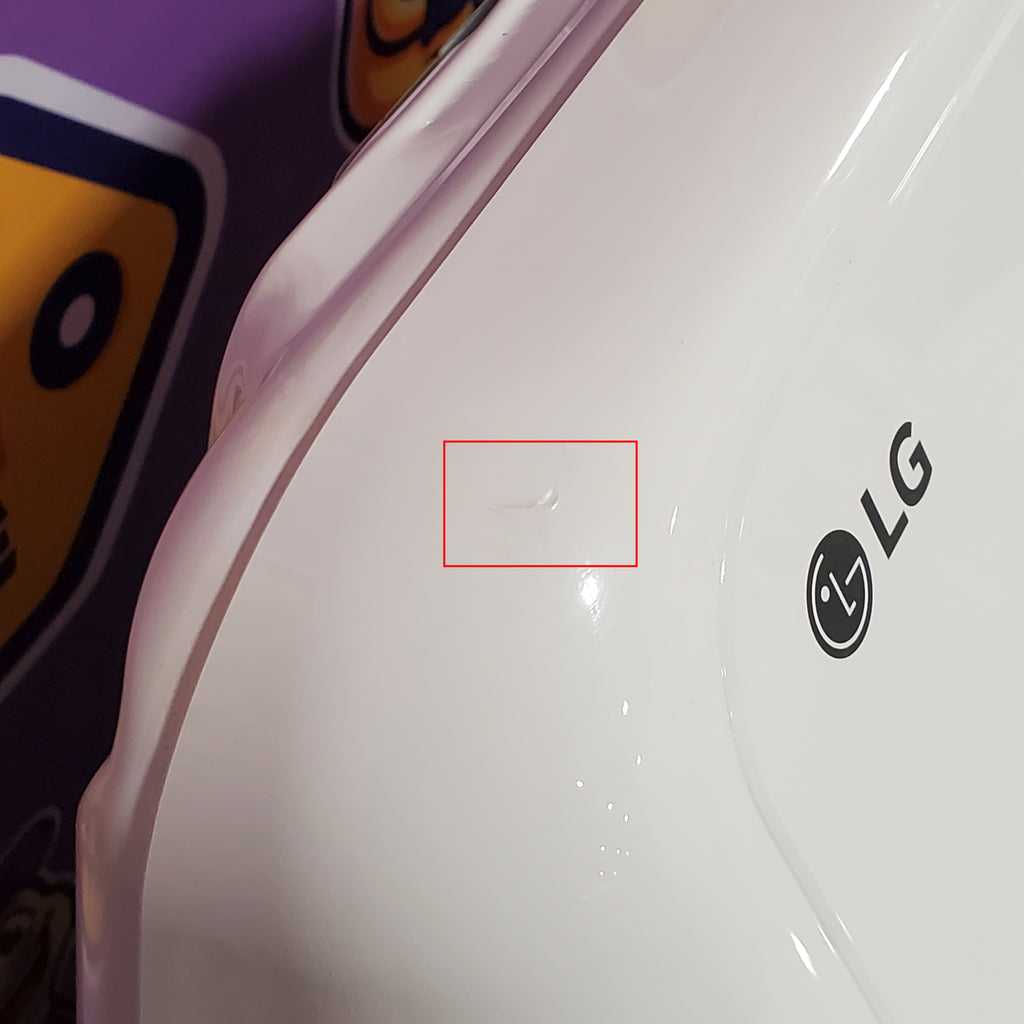 LG Top Load 4.1 Cu. Ft. Washer with TurboDrum Technology in White WT6105CW - New in Box and LG 7.3 Cu. Ft.  Electric Rear Control Ultra Large Capacity Dryer in White with Sensor Dry 16095 - DLE6100W - Scratch & Dent (Minor)