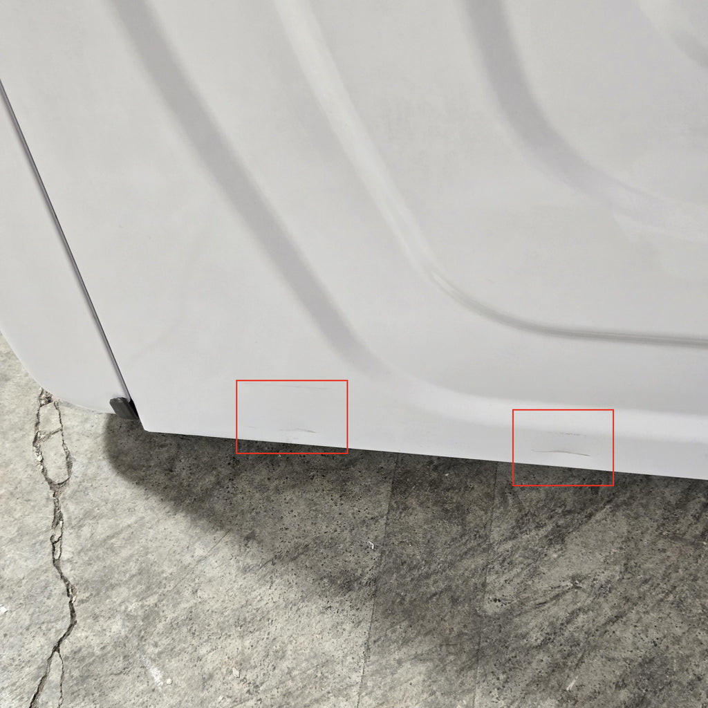 Samsung 7.5 cu. ft. Front Load Electric Dryer with Smart Care in White 6SD50 - DVE45T6000W - Scratch & Dent (Minor)