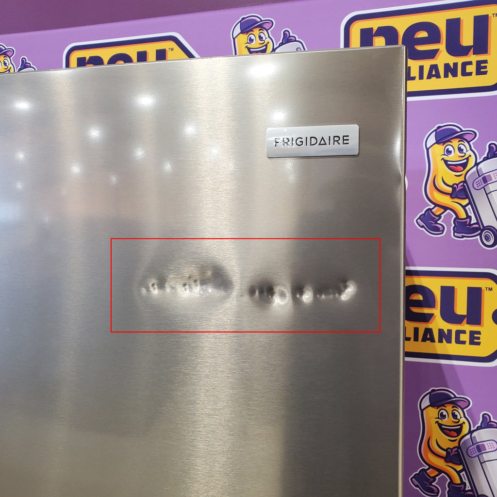 Frigidaire 12 Cu. Ft. 24-inch Wide Garage Ready Bottom Freezer Refrigerator in Stainless Steel 3SD1007 - FRBG1224AV - Scratch & Dent (Moderate)