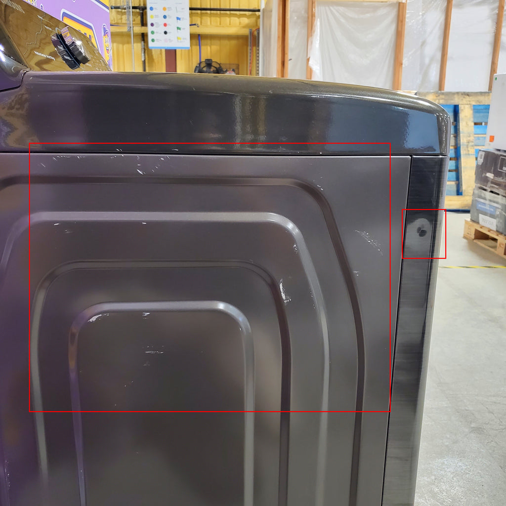 Samsung 7.4 cu. ft. Smart Electric Dryer with Sensor Dry in Brushed Black 24SD03 - DVE47CG3500V - Scratch & Dent (Minor)