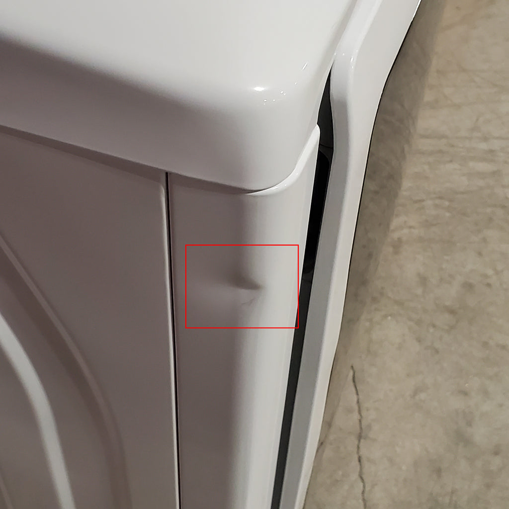 Pictures of Samsung White Smart Electric 7.4 Cu. Ft. Dryer with Sensor Dry and Steam Sanitize+ 6SD40 - DVE52A5500W - Scratch & Dent (Minor) - Neu Appliance Outlet - Discount Appliance Outlet in Austin, Tx