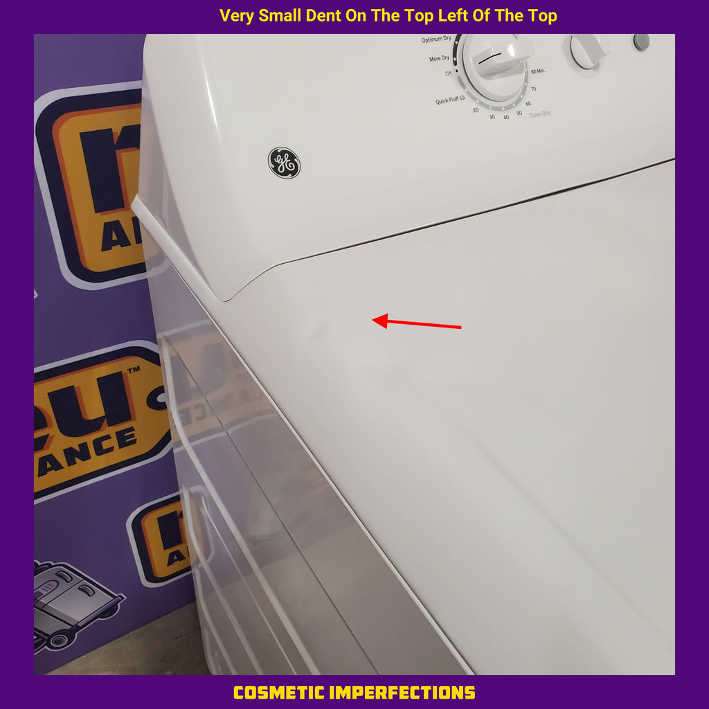 Pictures of GE 6.2 cu. ft. Capacity Electric Dryer with Up To 120 ft. Venting and Shallow Depth GTX22EASKWW - Certified Refurbished - Neu Appliance Outlet - Discount Appliance Outlet in Austin, Tx
