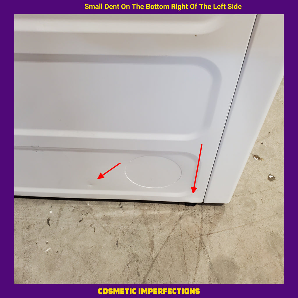 Pictures of Hotpoint White Electric Aluminized Alloy Drum 6.2 Cu. Ft. Dryer with Upfront Lint Filter and Reverse-A-Door HTX21EASKWW - Certified Refurbished - Neu Appliance Outlet - Discount Appliance Outlet in Austin, Tx