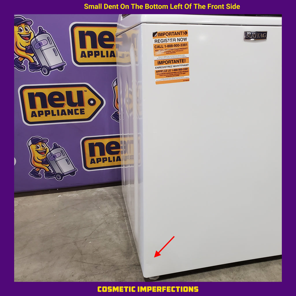 Pictures of Maytag Top Load 4.8 cu ft Washer with Deep Fill and Slow-Close Glass Lid MVW6200KW - Scratch & Dent (Minor) and Maytag 7.0 cu. ft Top Load Gas Dryer with Moisture Sensing 16167 - MGD6200KW - Scratch and Dent (Minor) - Neu Appliance Outlet - Discount Appliance Outlet in Austin, Tx