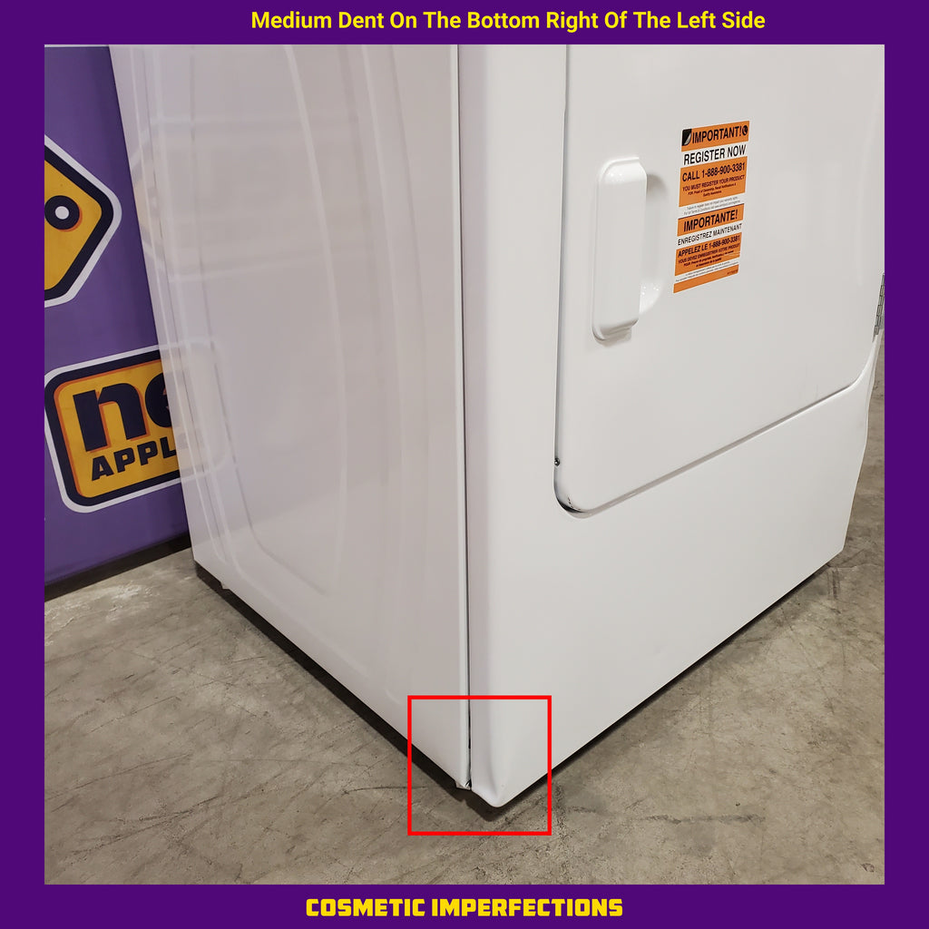 Pictures of Maytag Top Load 4.8 cu ft Washer with Deep Fill and Slow-Close Glass Lid MVW6200KW - Scratch & Dent (Major) and Maytag 7.0 cu ft Electric Dryer with Moisture Sensing and Quick Dry Cycle 16174 - MED6200KW - Scratch & Dent (Major) - Neu Appliance Outlet - Discount Appliance Outlet in Austin, Tx