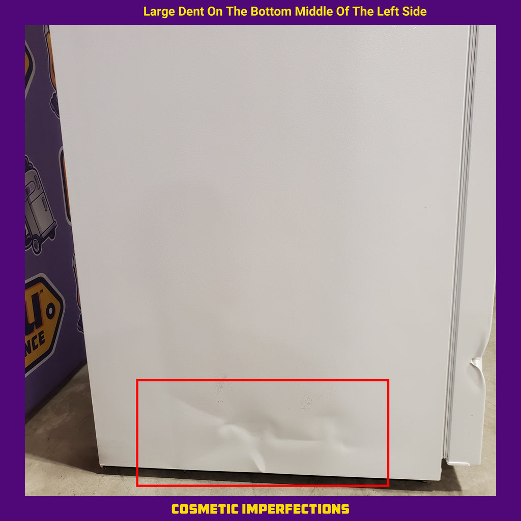 Pictures of Vissani 18.1 cu. ft. Top Freezer Refrigerator with Adjustable Glass Shelving in White, Garage Ready 25137SD702 - MDTF18WHR5 - Scratch & Dent (Major) - Neu Appliance Outlet - Discount Appliance Outlet in Austin, Tx