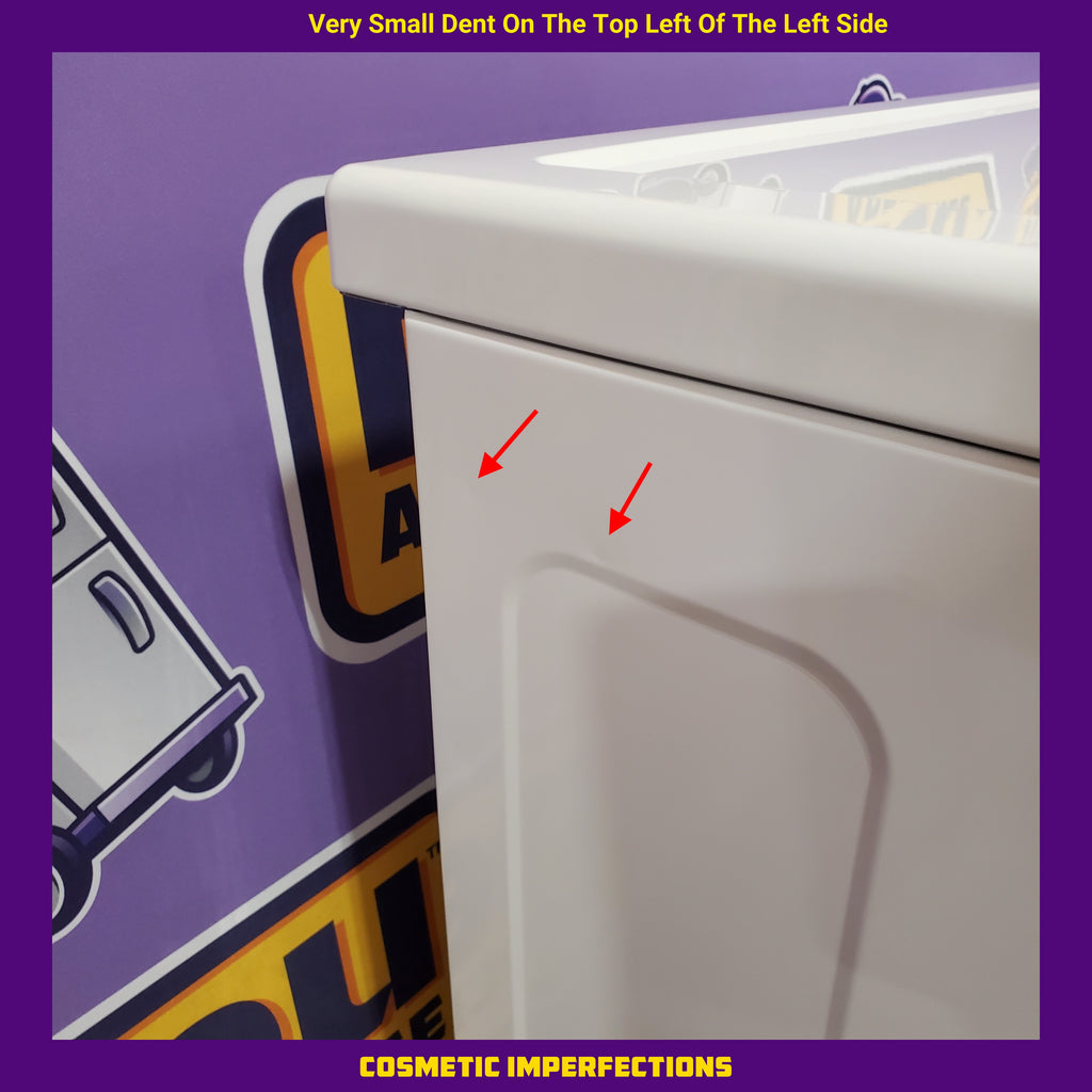 LG 7.4 cu. ft. Front Load Electric Dryer with TurboSteam and Sensor Dry Technology in White 31132SD108 - DLEX4000W - Scratch & Dent (Moderate)