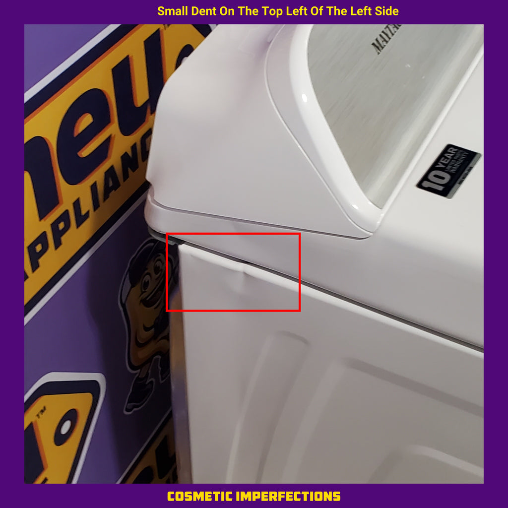 Pictures of Maytag 7.0 cu. ft Top Load Gas Dryer with Moisture Sensing MGD6200KW - Scratch and Dent (Minor) - Neu Appliance Outlet - Discount Appliance Outlet in Austin, Tx