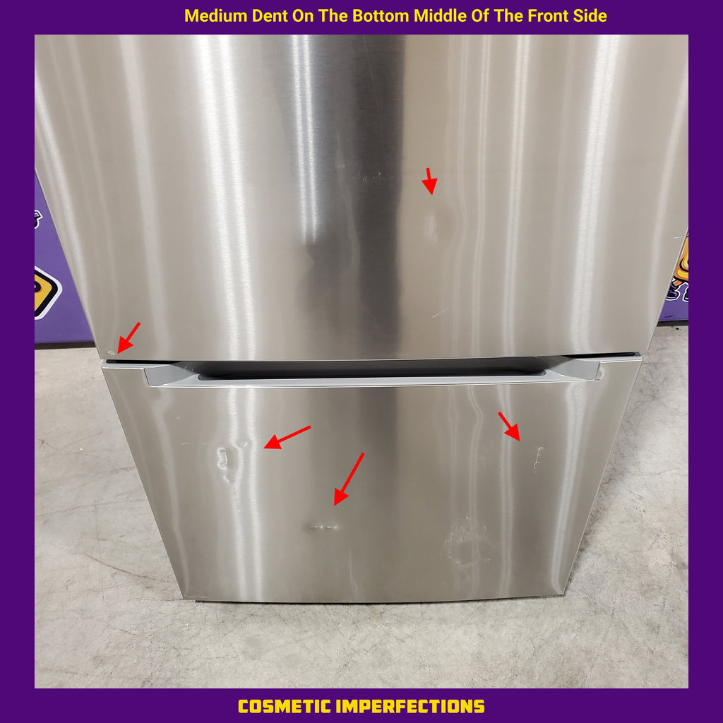 Vissani 18.7 cu. ft. Bottom Freezer Refrigerator in Stainless Steel 25SD112 - MDBF18SS - Scratch & Dent (Moderate)