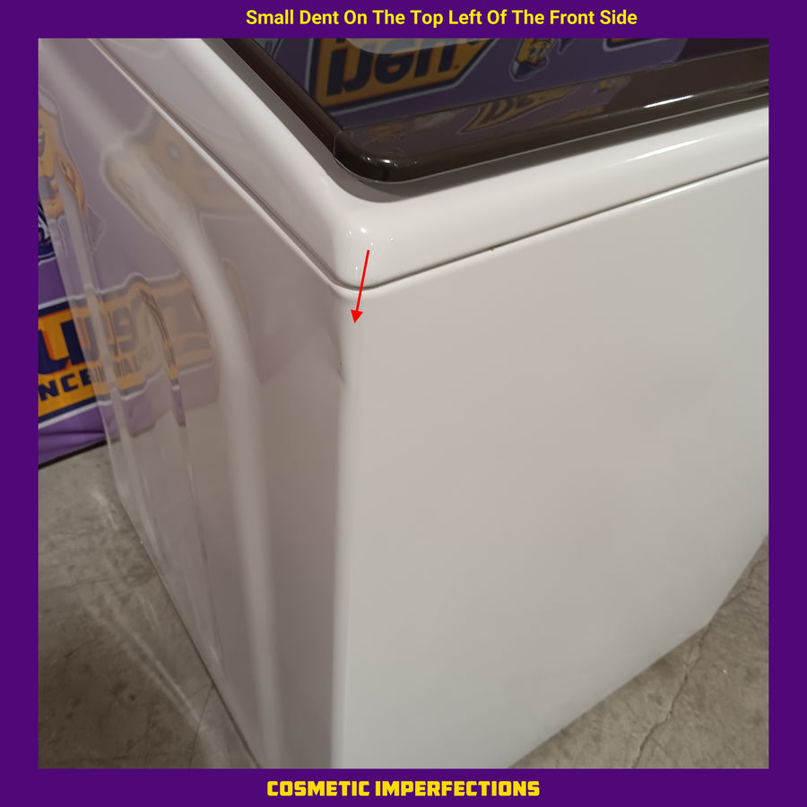 Maytag Top Load 4.8 cu ft Washer with Deep Fill and Slow-Close Glass Lid MVW6200KW - Scratch & Dent (Major) and Maytag 7.0 cu. ft Top Load Gas Dryer with Moisture Sensing 16192 - MGD6200KW - Scratch and Dent (Moderate)