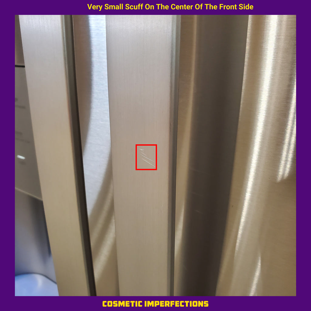 GE 20.6 cu. ft. Counter Depth French Door Refrigerator in Fingerprint Resistant Stainless, ENERGY STAR 31133SD138 - GYE21JYMFS - Scratch & Dent (Moderate)