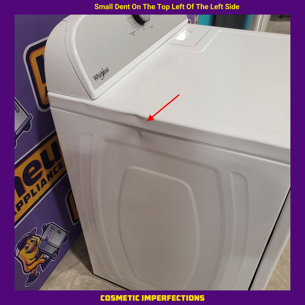 Pictures of Whirlpool Top Load 3.8 Cu. Ft. Washer with Soaking Cycles WTW4955HW and Whirlpool Top Load Electric 7.0 Dryer with AutoDry Drying System WED4950HW - Scratch and Dent (Minor) - Neu Appliance Outlet - Discount Appliance Outlet in Austin, Tx