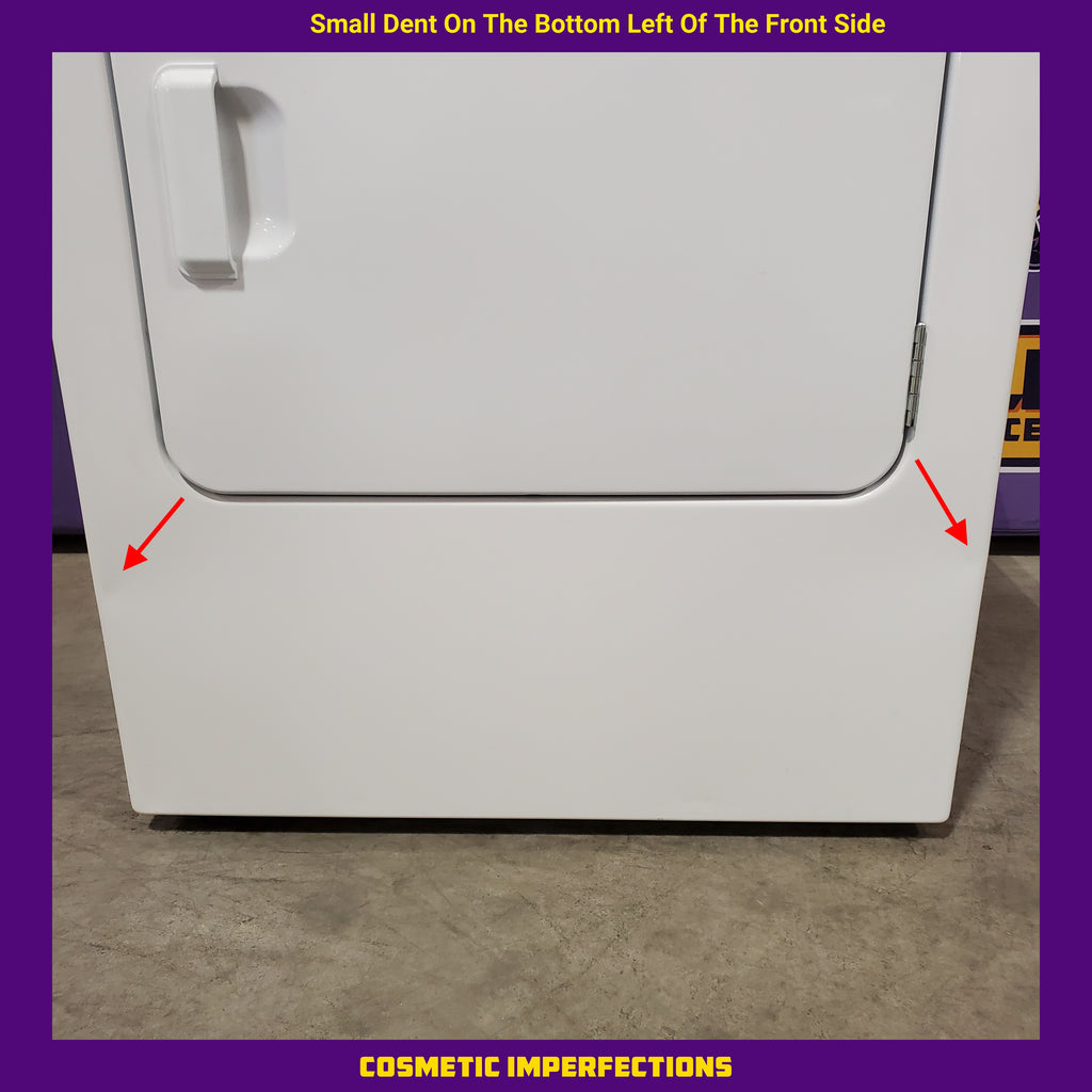 Pictures of Maytag Top Load 4.8 cu ft Washer with Deep Fill and Slow-Close Glass Lid MVW6200KW - Scratch & Dent (Minor) and Maytag 7.0 cu ft Electric Dryer with Moisture Sensing and Quick Dry Cycle 16241 - MED6200KW - Scratch & Dent (Moderate) - Neu Appliance Outlet - Discount Appliance Outlet in Austin, Tx