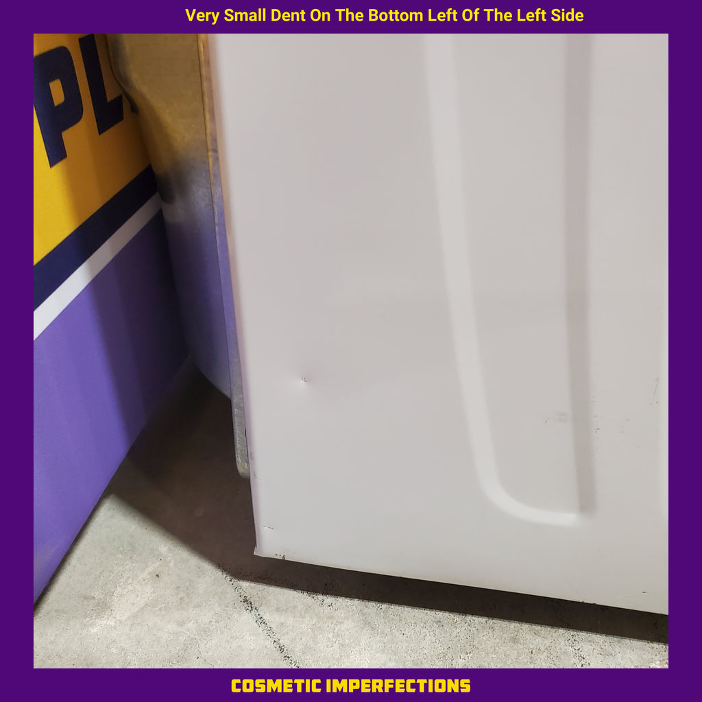 Pictures of Amana White Top Load 3.8 Cu. Ft. Washer with High Efficiency Agitator NTW4519JW and Amana White Electric 6.5 Cu. Ft. Dryer with Wrinkle Prevent Option NED4655EW - Scratch and Dent (Minor) - Neu Appliance Outlet - Discount Appliance Outlet in Austin, Tx