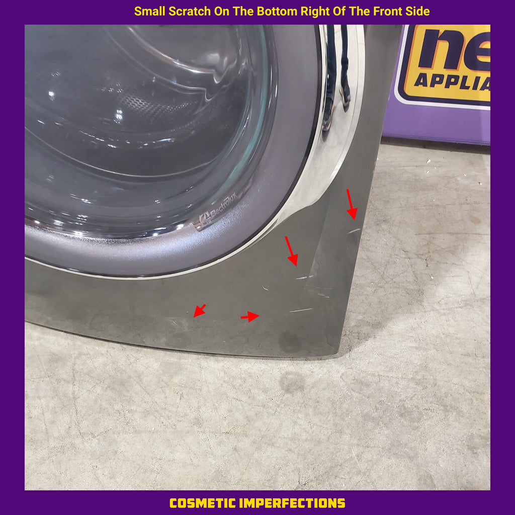 Electrolux Titanium Front Load 600 Series 4.5 Cu. Ft. Washer with Smartboost ELFW7637AT - Scratch & Dent (Major) and Electrolux Frontload Electric Steam Dryer 16071 - ELFE7537AT - Scratch & Dent (Minor)