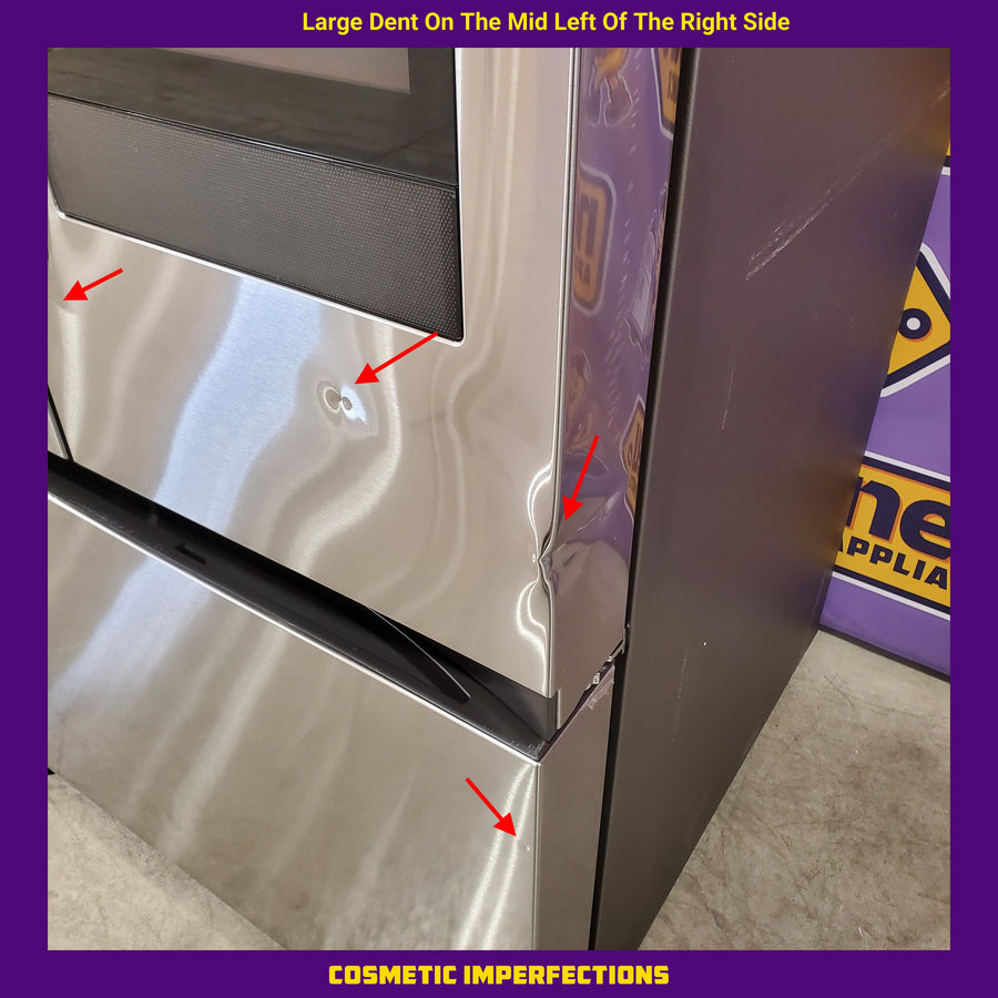 Samsung Stainless Steel 30 cu. ft. Mega Capacity 3-Door French Door Refrigerator with Family Hub™  RF32CG5900SRAA - Scratch & Dent (Major)
