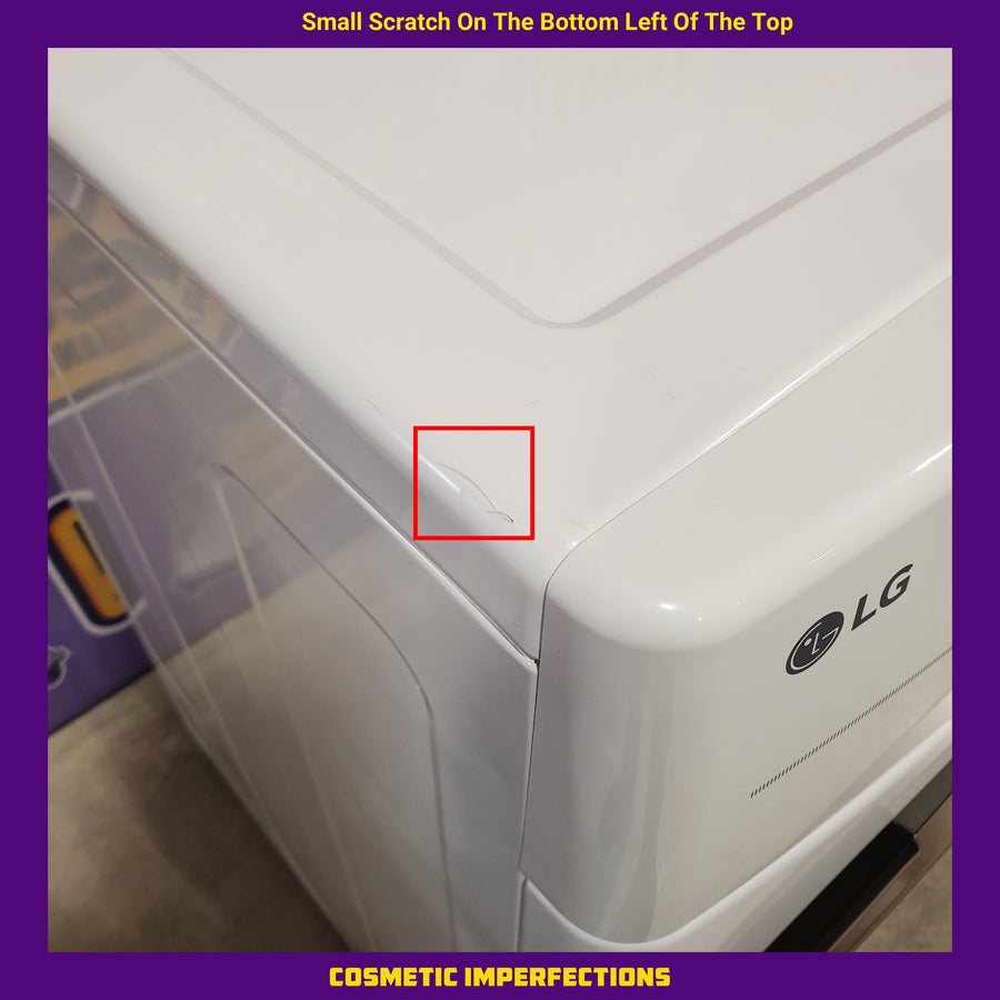 LG 4.5 cu. ft. Front Load Washer with Steam and Built-In Intelligence in White WM4000HWA - Scratch & Dent (Moderate) and LG 7.4 cu. ft. Front Load Electric Dryer with TurboSteam and Sensor Dry Technology in White 16296 - DLEX4000W - Scratch & Dent (Minor)