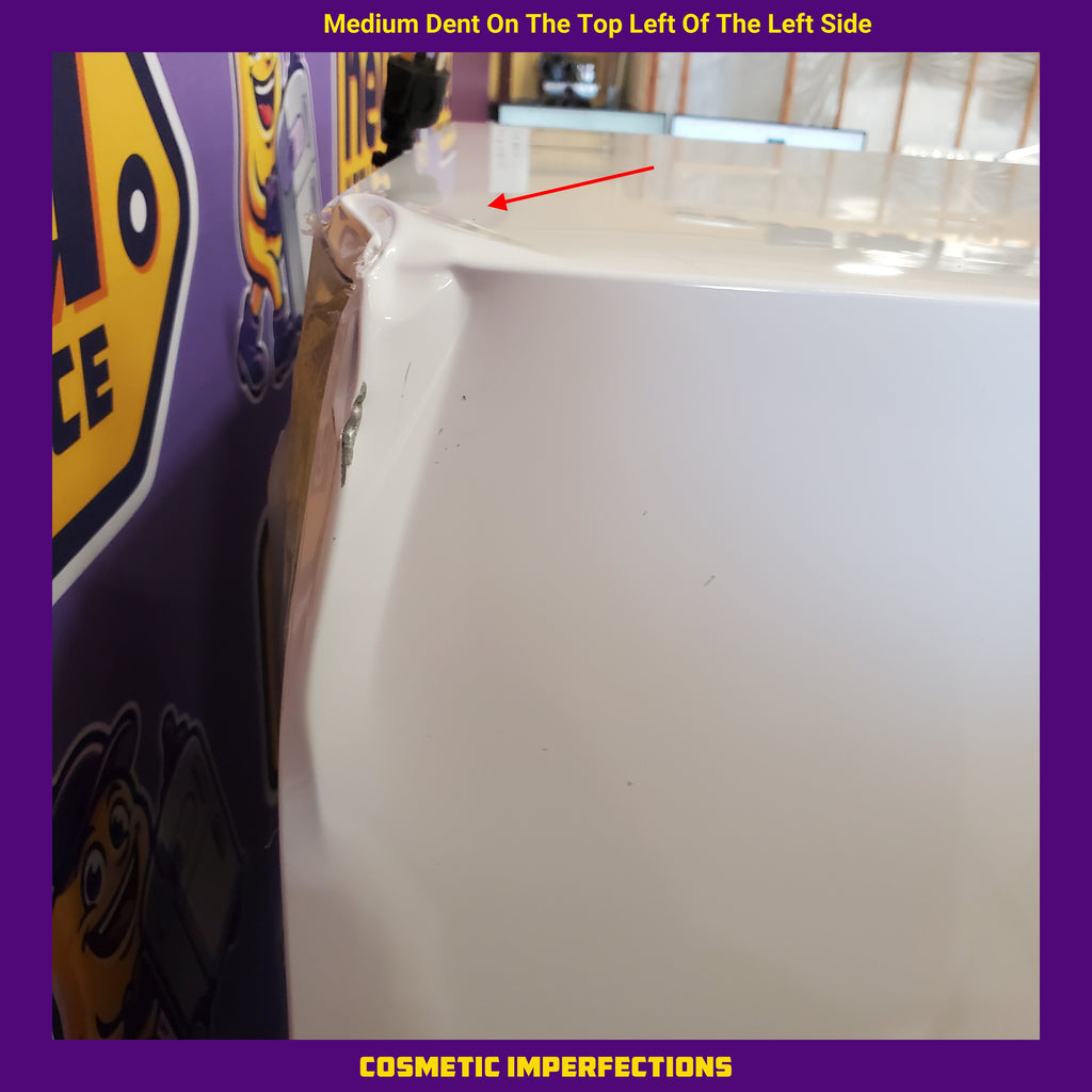 Pictures of Galanz 24 in. 10 cu. ft. Retro Top Freezer Refrigerator, Energy Star and Frost Free in Milkshake White GLR10TWEEFR - Scratch & Dent (Moderate) - Neu Appliance Outlet - Discount Appliance Outlet in Austin, Tx