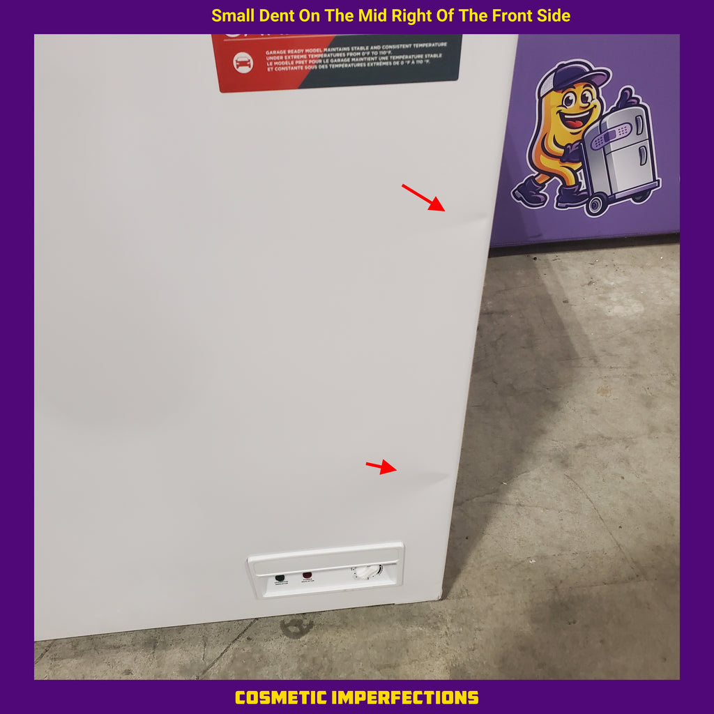 Pictures of Frigidaire 43.94 in. 10 cu. ft. Manual Defrost Chest Freezer in White Garage Ready 26CR007 - EFRF1005 - Scratch & Dent (Minor) - Neu Appliance Outlet - Discount Appliance Outlet in Austin, Tx